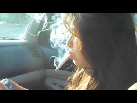 Dame Smoking In Car 2