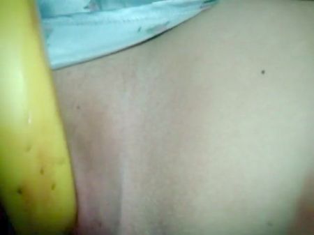 Wifey Eq Masturbates With Banana Self Filmed .