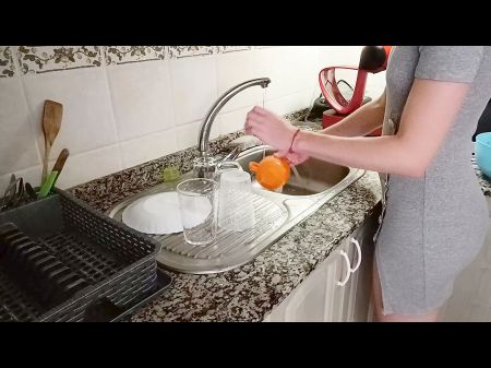 She Asks Me For Help To Wash The Dishes With My Piss