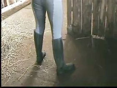 Jerking Off In The Stable
