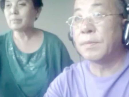 Japanese Granny And Hubby Cam Orgy