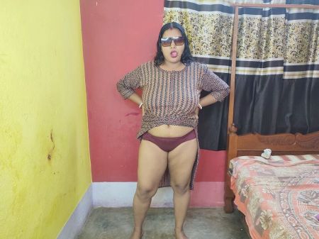 ultra-kinky indian youthful mom dirty dancing her ample donk on the floor