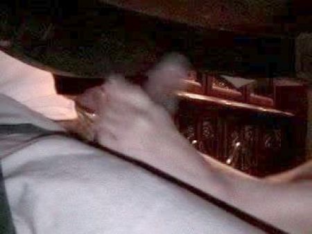 Footjob Under Table