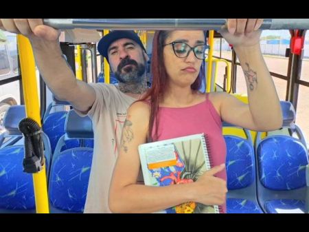 Student On The Bus Gets Thighed By A Stranger .