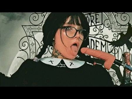 Exciting Wednesday Addams Gets Demolished By 2 Fuck-a-thon Machines - Numerous Explosive Ends