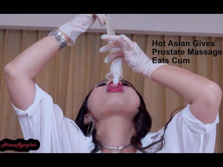 122 Superb Chinese Gives Prostate Massage Eats Cum