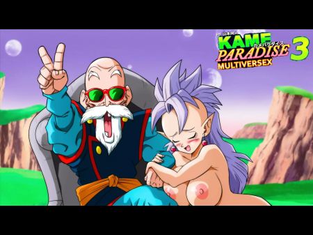 Kame Paradise Trio - West Superb Kai Gets Saved By A Fat Senior Man Rod