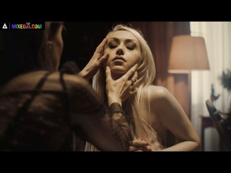 Mixedx - Wondrous Kitana Lure Copulates Excellent Fair Haired Christina Shine With Lezzy Scissoring