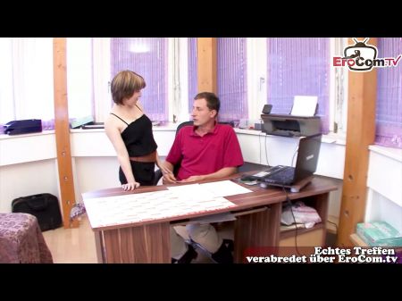 German Classman Seduces Her Tutor Into Hump In The Office