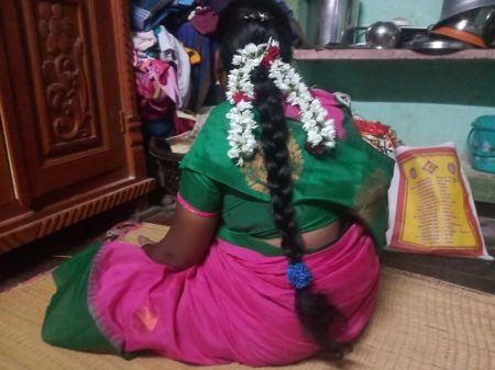 Indian Housewife Big Tits Pressing Stepbrother