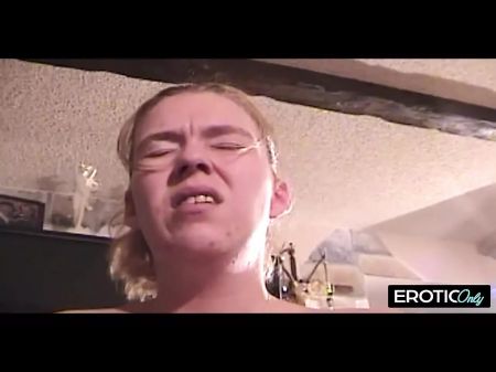 German Housewife Puts Her Giant Breast In The Vacuum Cleaner