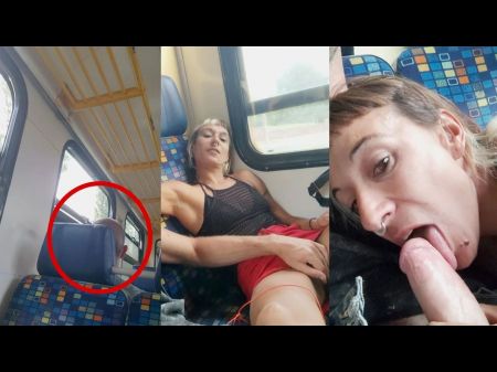My Acquaintance Jerks Me And I Blowjob His Man Sausage Travelling In A Teach With People