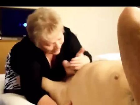 Grandmother Making Blowjob Salami