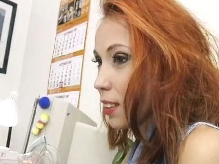 Ginger-haired German Mega-slut In Nylons Gets Her Gash Banged Hard By A Doctor