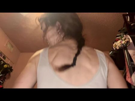 Perfect , Skinny White Girl Rails Switch Sides Cowgirl