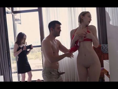 Behind The Episodes ! Adorable Female Filming Her Magnificent Stepsister In Porn !